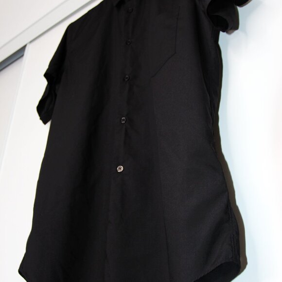 BNWT AW20 COMME DES GARCONS BLACK SHORT SLEEVE SHIRT L - Picture 5 of 9